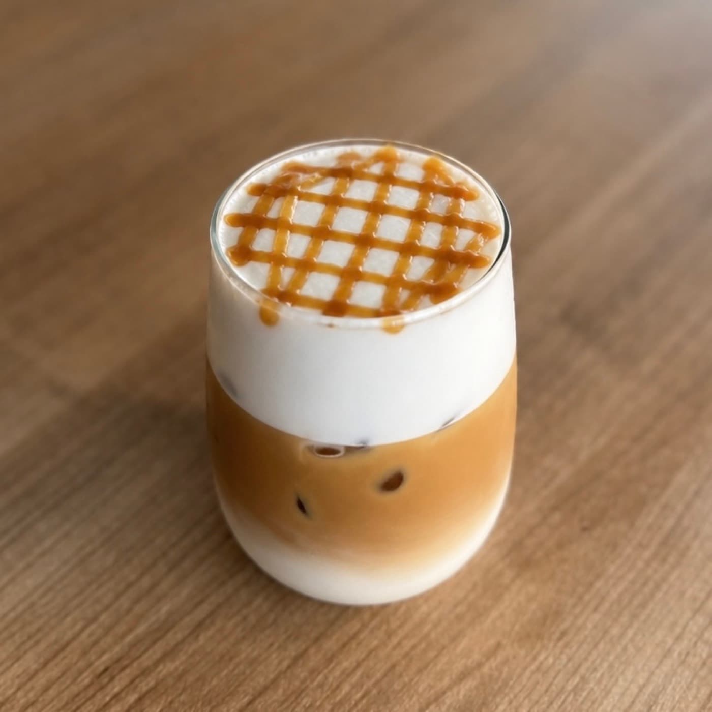 Iced caramel macchiato